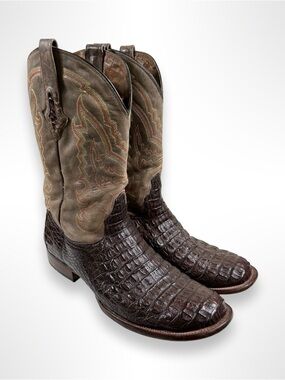 RESISTOL RANCH by LUCCHESE caiman crocodile western boots